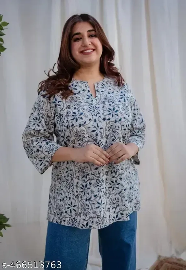 100% COTTON Short Kurti For Women&Girl's - L