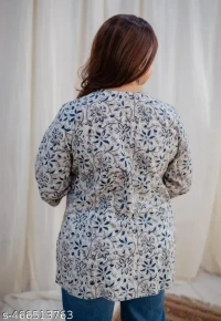 100% COTTON Short Kurti For Women&Girl's - L