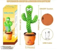Rechargeable Dancing Cactus Talking Baby Toys for Kids Speaking Singing Repeat What You Say Children Educational Musical Interactive Electronic Plush Soft Toys
