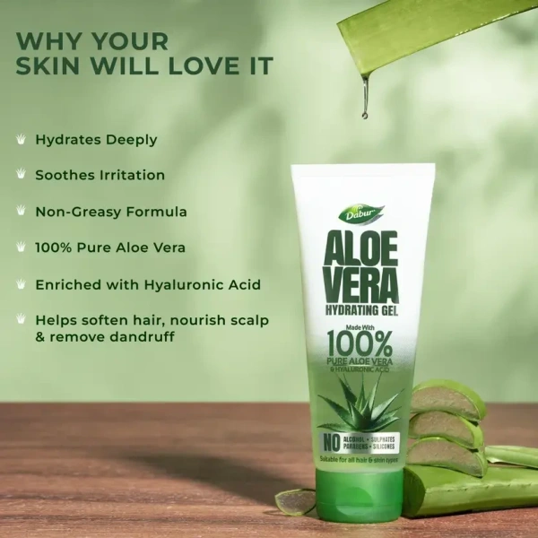 Dabur Aloevera Hydrating Gel 100ml - 100ml, Dabur