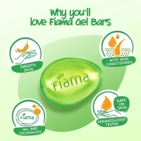 FIAMA Gel Bar Lemongrass And Jojoba Smooth Skin (125gm) - 125g, Fiama