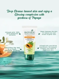 BIOTIQUE Bio Papaya Deep Cleanse Face Wash 100 ml - 100ml, Biotique