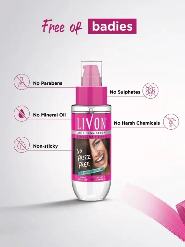 LIVON ,Smooth Hair, with Argan Oil & Vitamin E - Livon