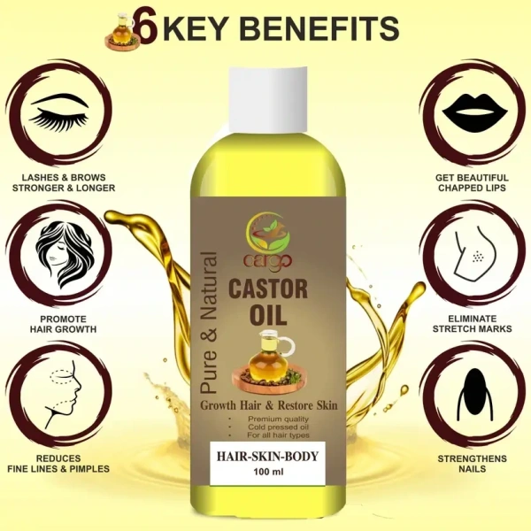 Cargo Cold Pressed Castor Oil (100ml) - 100ml, Cago