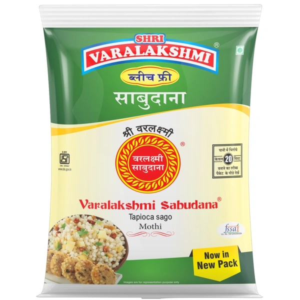 Shri Varalakshmi Mothi Sago (Sabudana) 500g - 500g, Shri Varalakshmi