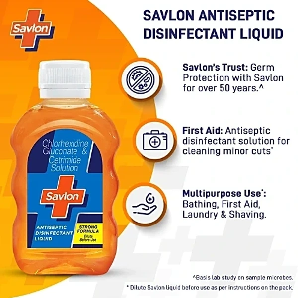 Savlon Antiseptic Disinfectant Liquid, 50 ml - 50ml, Savlon