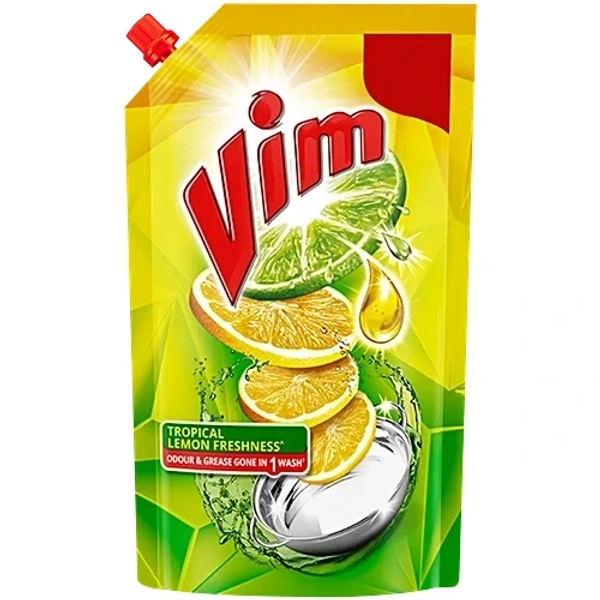 Vim Lemon Dishwash Liquid Gel 130ml - 130ml, Vim