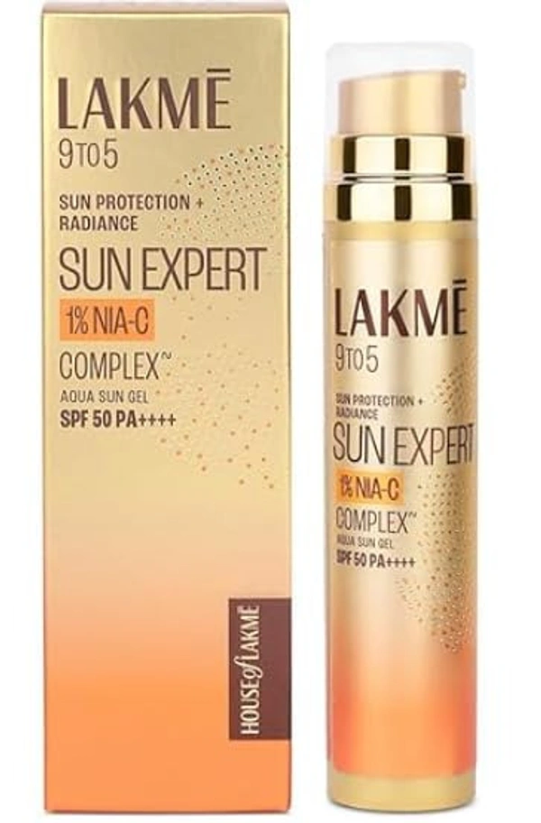 Lakme Sun Expert 1% Nia C Water-Light Sunscreen Gel Spf 50 - 56g - 56g, LAKME