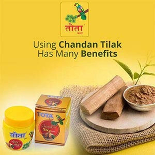 TOTA Chandan Paste Tika for Pooja 40g - 40g, Tota