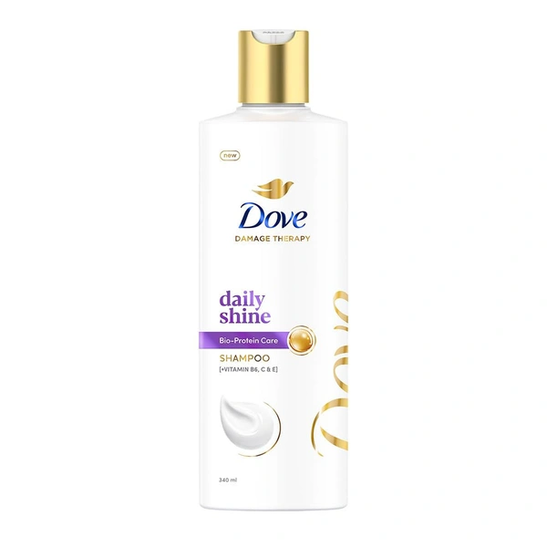 DOVE Daily Shine Shampoo  (340 ml) - 340ml, Dove