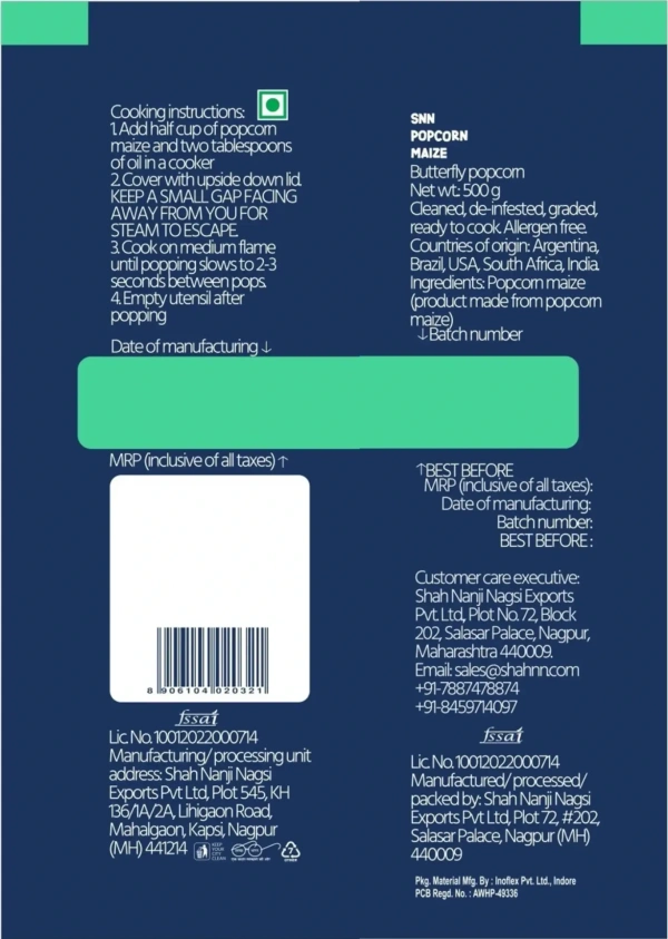 SNN Popcorn Maize 500g - 500g, SNN
