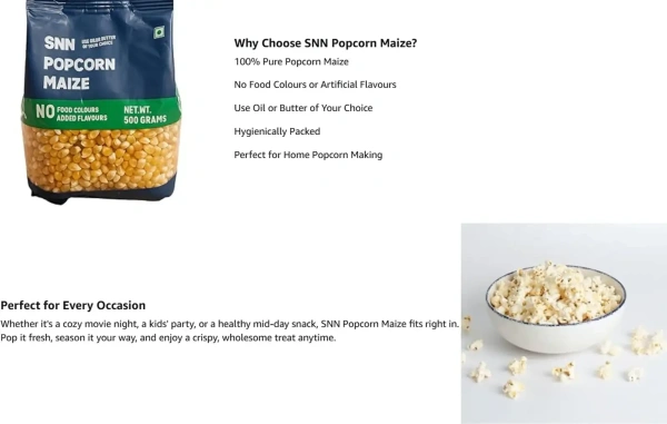 SNN Popcorn Maize 500g - 500g, SNN