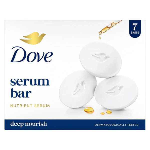 Dove Serum Bar with Nutrient Serum 125 x 7 - 125g x 7, Dove