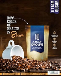 Uttam Sugar Natural Brown 1Kg - 1Kg, Uttam