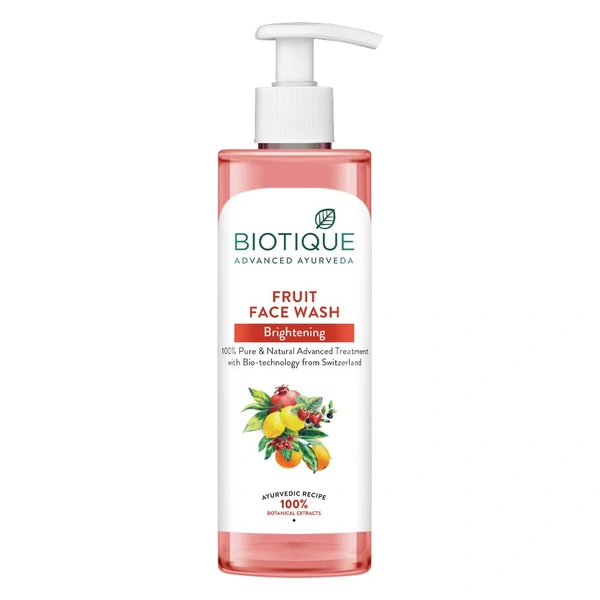 Biotique Fruit Brightening Face Wash 200ml - 200ml, Biotique