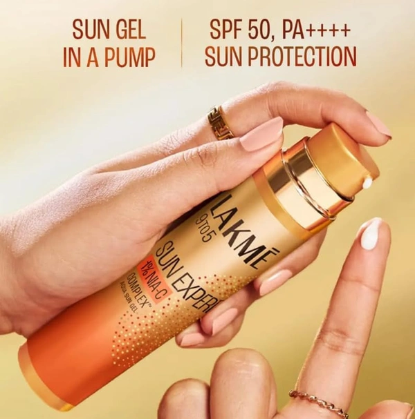 Lakme Sun Expert 1% Nia C Water-Light Sunscreen Gel Spf 50 - 56g - 56g, LAKME