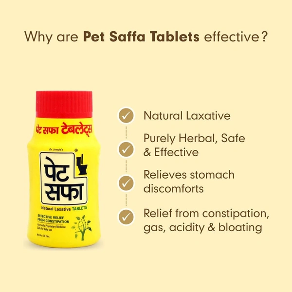 Pet Saffa Natural Laxative Tablets 30Tablets - Divisa