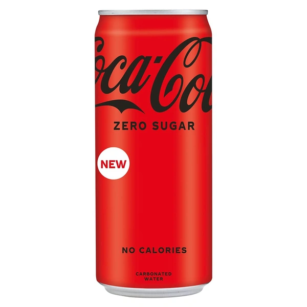 Coca-Cola Zero Sugar, No Calories Soft Drink Can, 300 Ml - 300ml, coco cola
