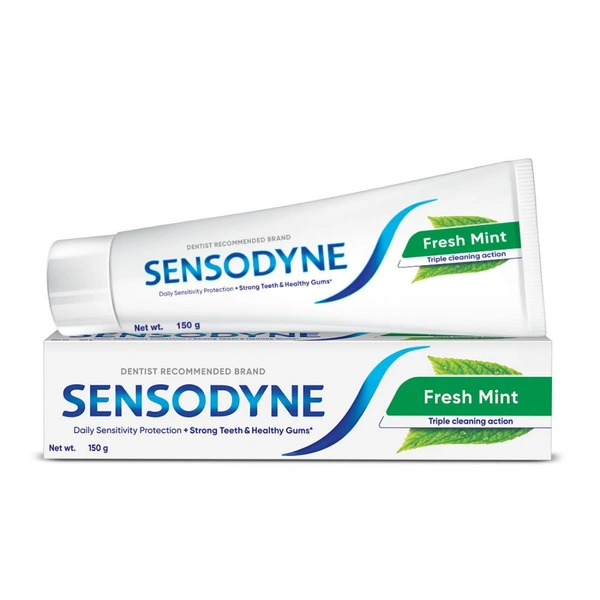 Sensodyne Toothpaste: Fresh Mint Sensitive Toothpaste -150g - 150g, Sensodyne