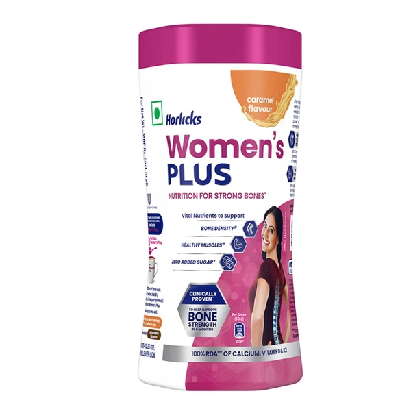 Horlicks Women's Plus Caramel Nutrition Drink 400 g Jar - 400g, Horlicks