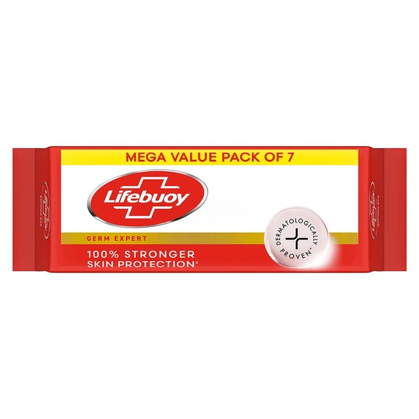 Lifebuoy Bathing Soap Bar (125g x 7) - 125g x 7, Lifebuoy