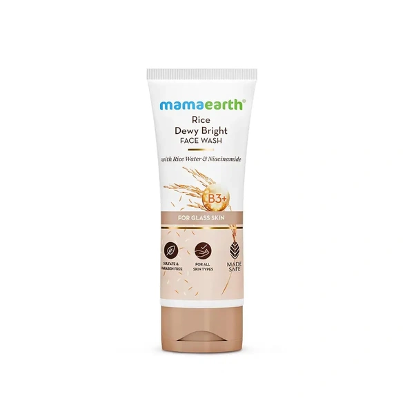 Mamaearth Rice Dewy Bright Face Wash - 100ml, Mamaearth