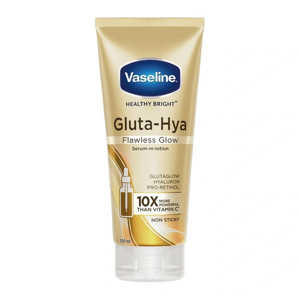 Vaseline Gluta-Hya Flawless Glow Lotion for Face & Body 200ml - 200ml, Vaseline