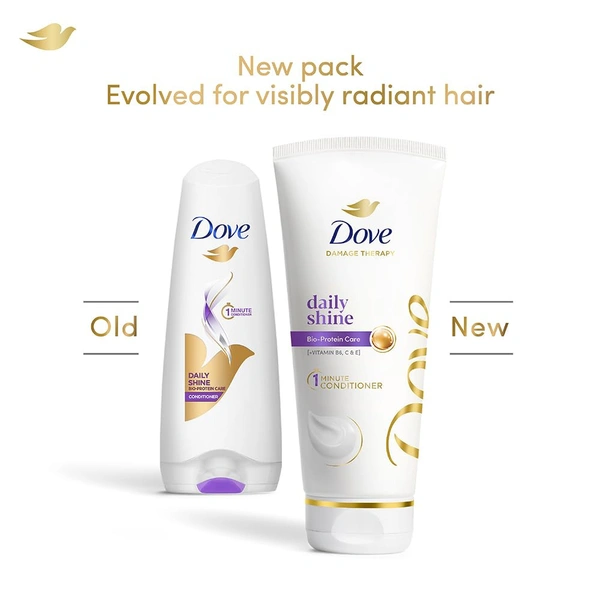 DOVE Daily Shine 1 Minute Conditioner  (335 ml) - 335ml, DOVE
