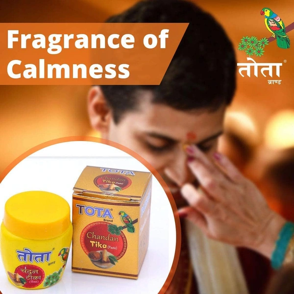 TOTA Chandan Paste Tika for Pooja 40g - 40g, Tota