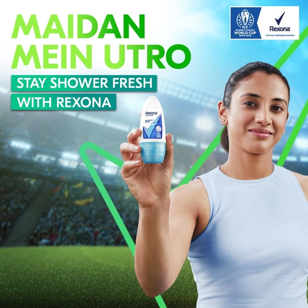 Rexona Powder Dry Underarm Roll On Deodorant For Women 50ml - 50ml, Rexona