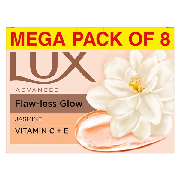 Lux Flaw-less Glow Bathing Soap (150gx8) - 150 x 8, Lux