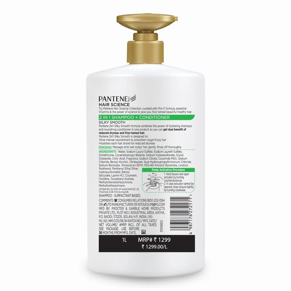 Pantene Shampoo & Conditioner 1L - 1L, Pantene