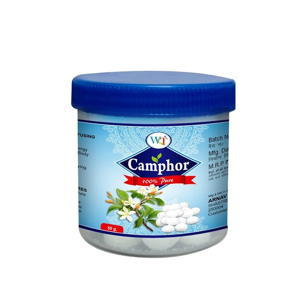 WQT Organic Camphor Tablets 50 gm - 50g, WQT