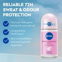 Nivea Women Deodorant Roll On Pearl 50ml - 50ml, Nivea