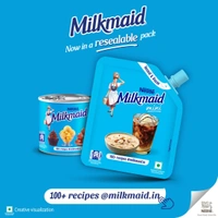Milkmaid Nestle Condensed Milk-190g - 190g, Nestle