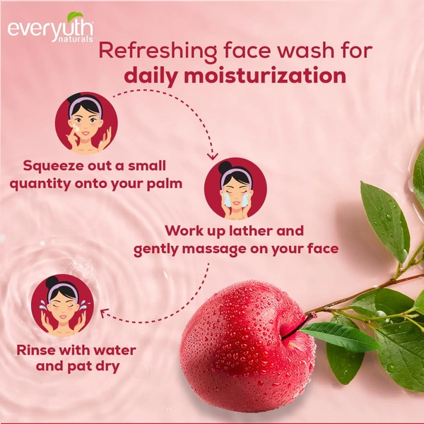 Everyuth Naturals Moisturizing Fruit Face Wash, 150gm - 150g, Everyuth