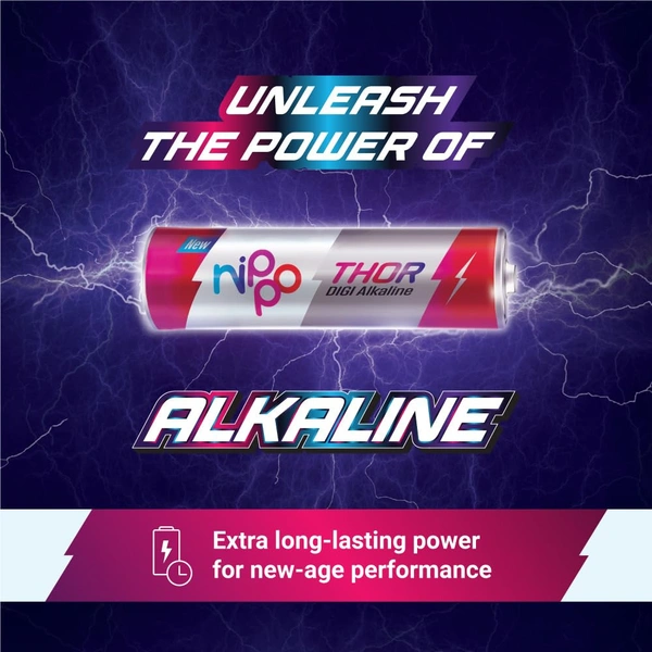 Nippo Thor Leakproof Alkaline AAA Battery 1.5V - Nippo
