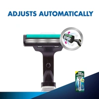 Gillette Vector Plus Manual Shaving Razor - ‎ 8.5 x 2.7 x 19.5 cm, 30g, Gillette