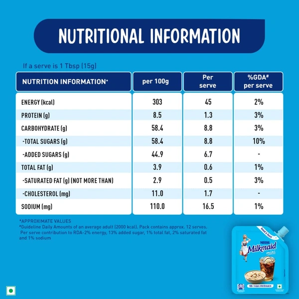 Milkmaid Nestle Condensed Milk-190g - 190g, Nestle