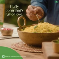 Tata Sampann, High in Fibre Poha 1Kg - 1Kg, Tata