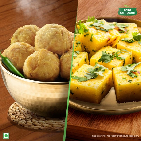 Tata Sampann 100% Chana Dal Fine Besan 1Kg - 1Kg, Tata