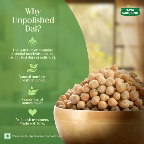 Tata Sampann Unpolished Kabuli Chana 1Kg - 1Kg, Tata