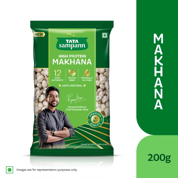 Tata Sampann High Protein Makhana (Foxnut) 200 g - 200g, Tata Sampann