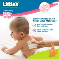  Little's Soft Cleansing Baby Wipes (80 Wipes) - 15cm x 20cm, Little