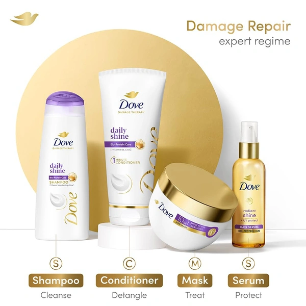 DOVE Daily Shine 1 Minute Conditioner  (335 ml) - 335ml, DOVE