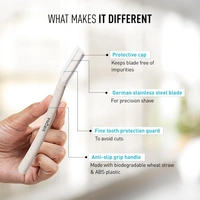 Sirona Reusable Blink & Glow Face Razor for Women - ‎ 12 x 2 x 3 cm, 50g, Sirona