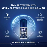 NIVEA Men Fresh Woody Protect And Care Roll On, 50Ml - 50ml, Nivea
