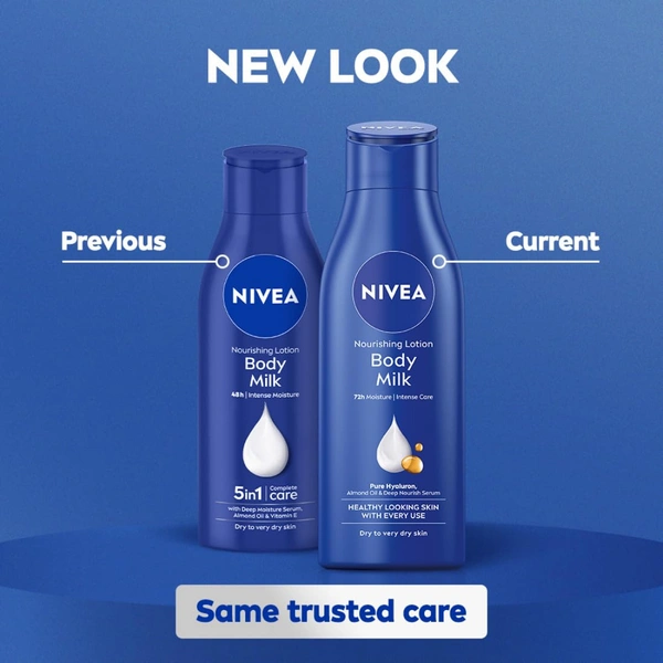 NIVEA Nourishing Body Milk Body Lotion -200ml - 200ml, Nivea