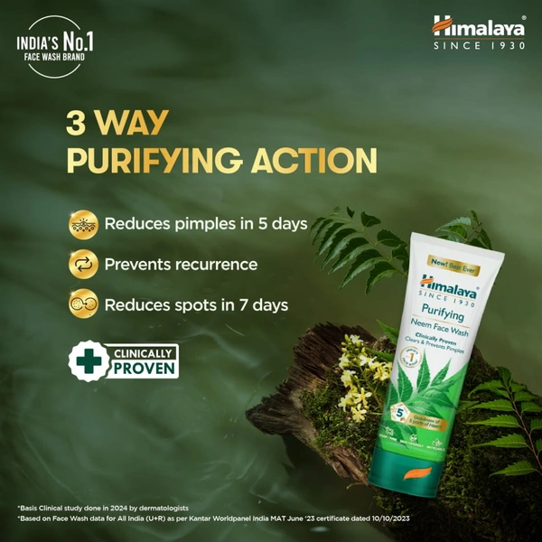 HIMALAYA Purifying Neem Face Wash- 150ml - 150ml, HIMALAYA