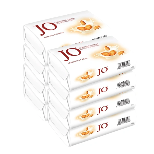 JO Almond Cream Soap Pack of 8, 150 gram - 1200g, jo